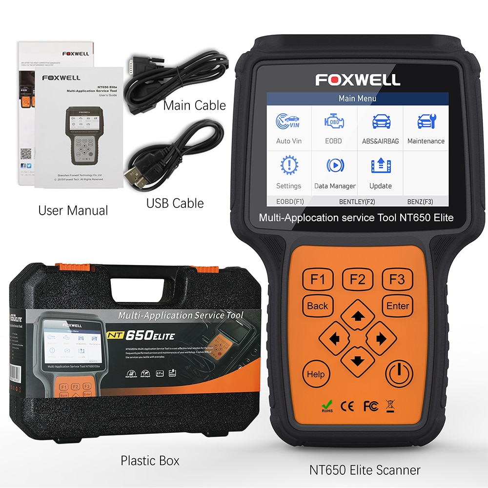 FOXWELL NT650 Elite OBD2 Automotive Scanner
