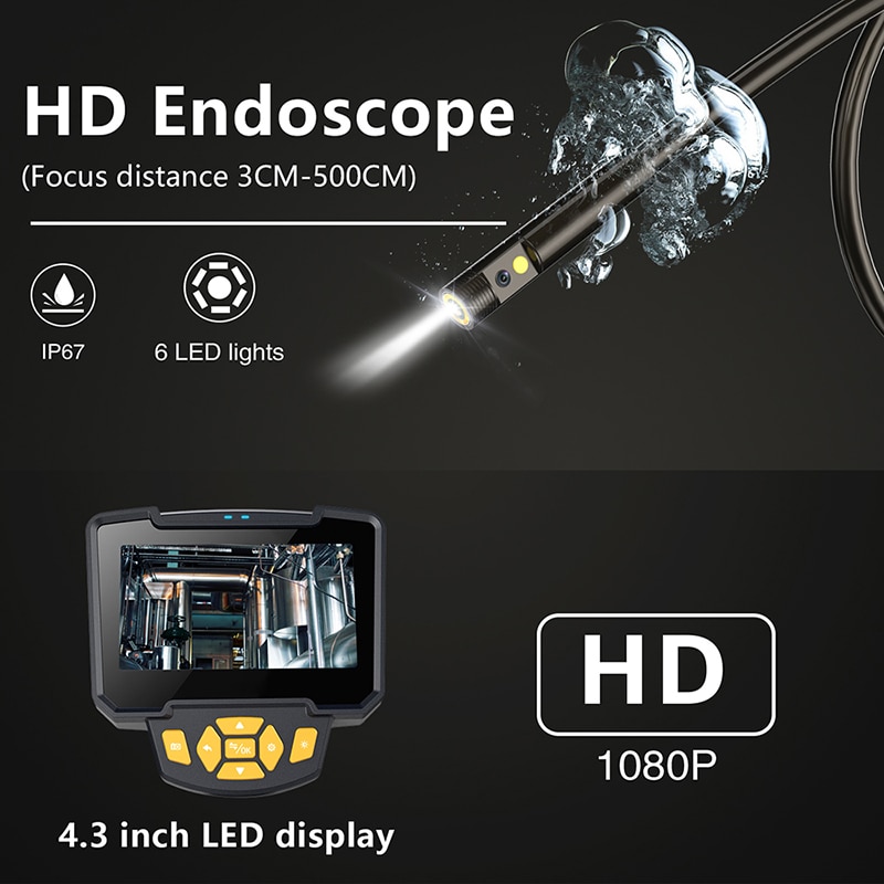 Portable Single & Dual Lens Handheld Endoscope