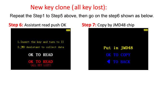 how to copy new key 