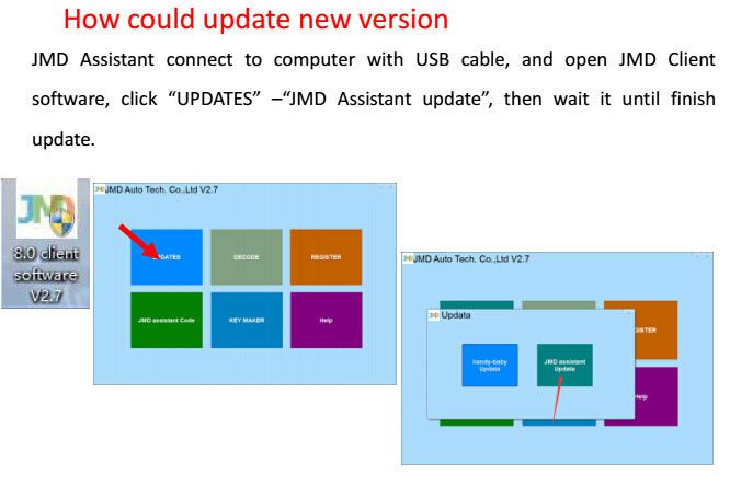 how to update JMD ASSISTANT