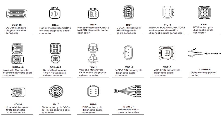 LAUNCH CRP 129MT Motorcycle Diagnostic Tool OBD Full system Full Functions for Motorcycles