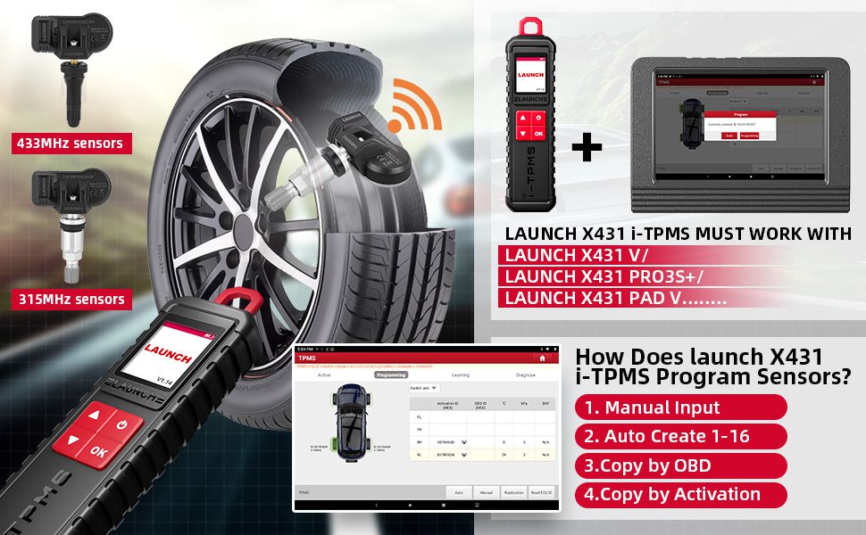 LAUNCH X431 i-TPMS TPMS PROGRAMMING TOOL