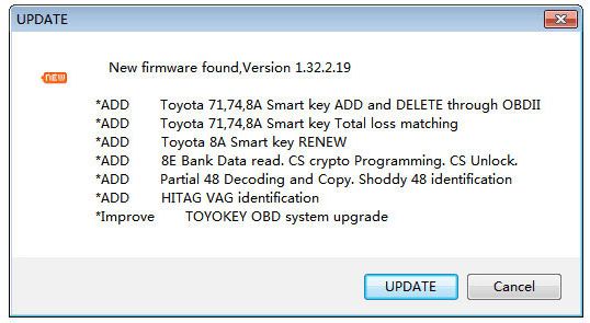 Mini CN900 key programmer Update method