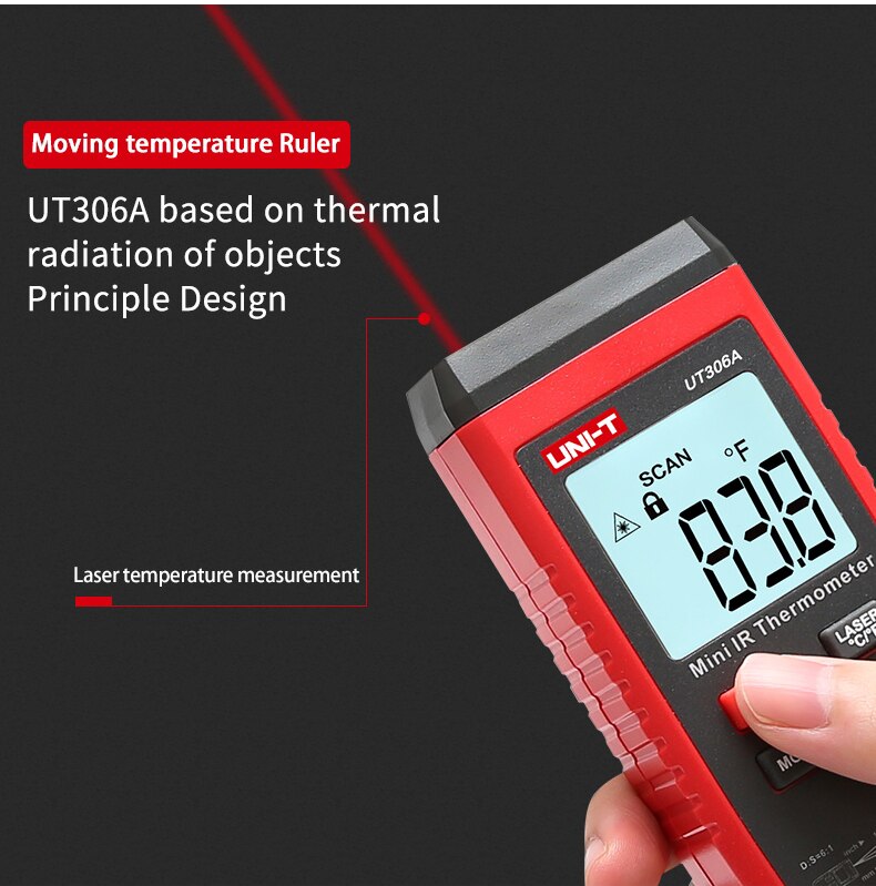 UNI-T UT306A Mini LCD Infrared Thermometer