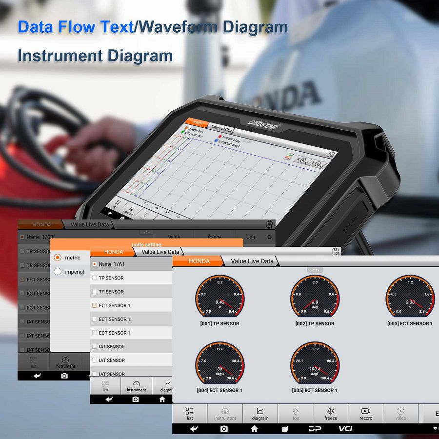 OBDSTAR D800 A+B+C+D Full Configuration Marine Diagnostic Tool for Jet Ski / Outboard / Inboard / Generator