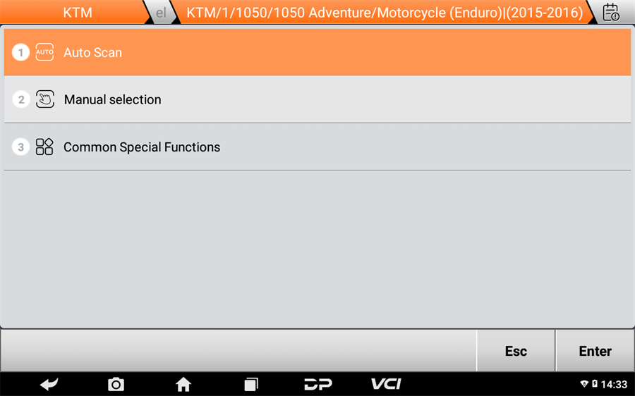 OBDSTAR MOTOMASTER Motorcycle Scanner