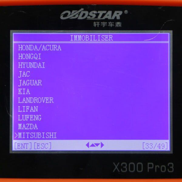 OBDSTAR X300 PRO3 Software