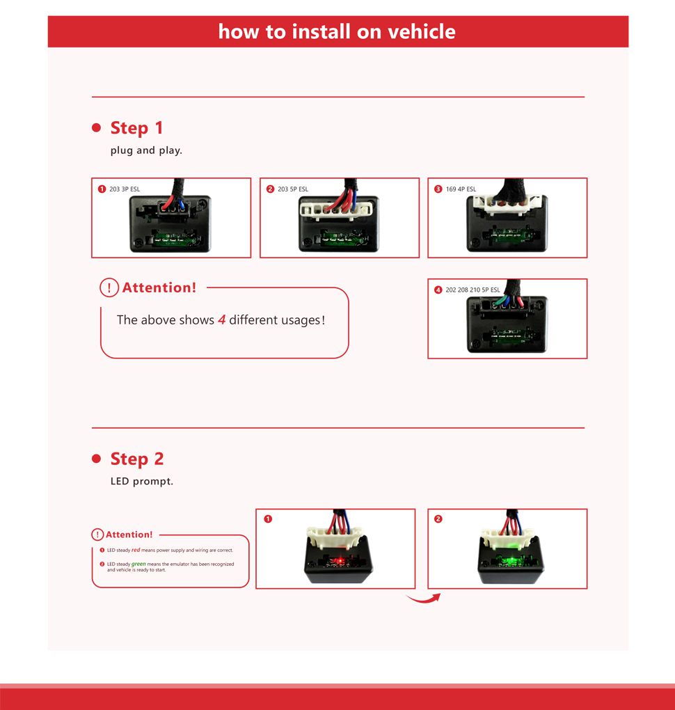 Universal Steering Lock Emulator for Mercedes-Benz 