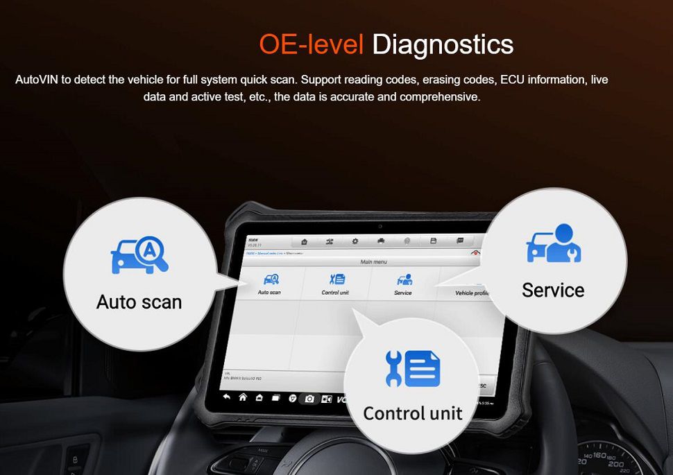 OTOFIX D1 Plus Professional Diagnostic Tool 36+ Service Functions Read/Erase Codes View Live Data Active Test