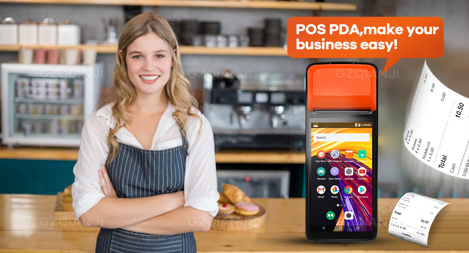 POS PDA Android 7.1 Printer 