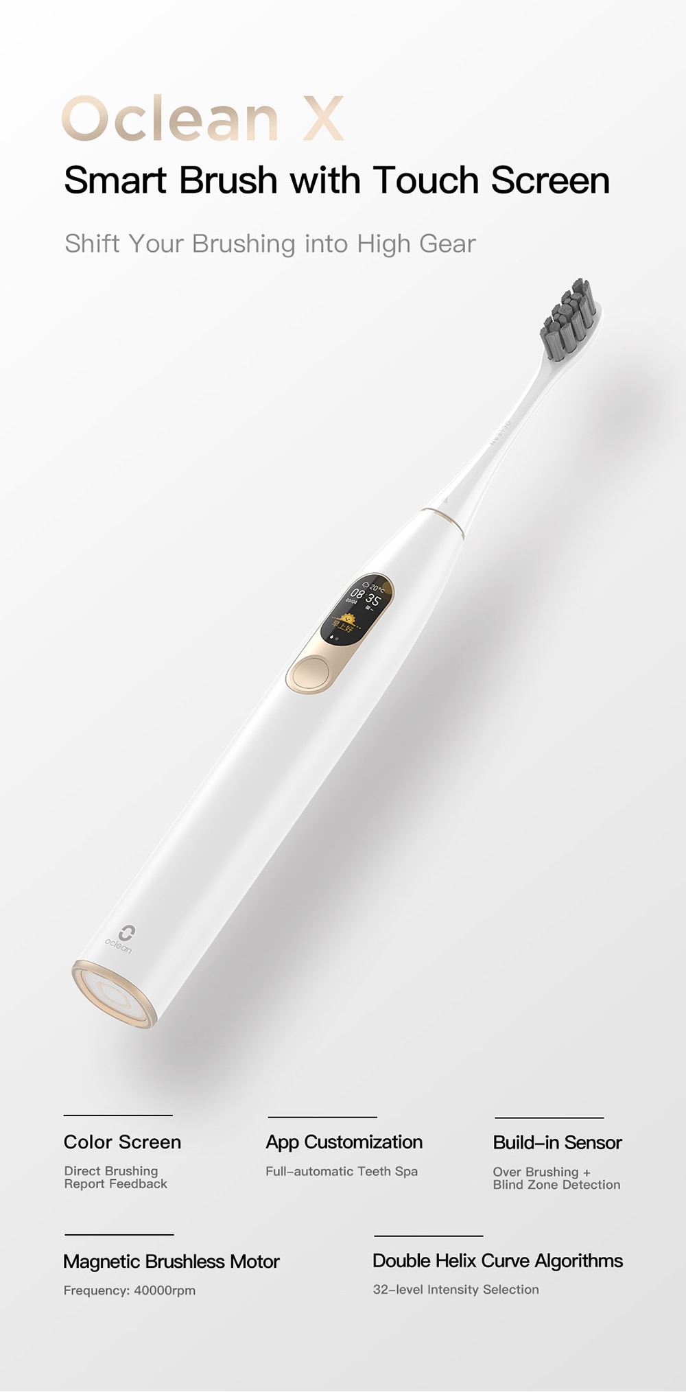 Sonic Electric Toothbrush Rechargeable Waterproof Ultras