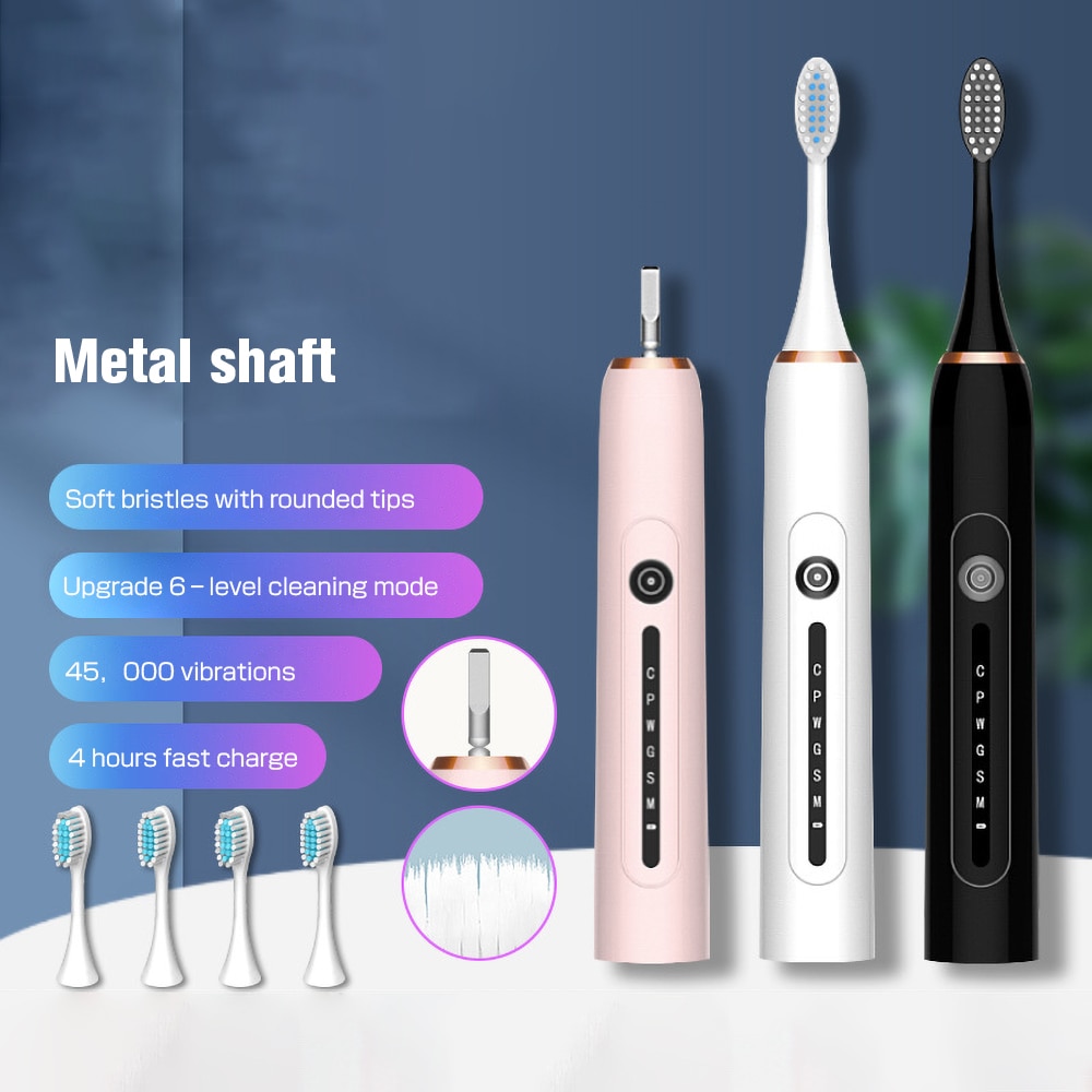 Sonic USB Electric 6 Gear Toothbrush Adult Children Hous
