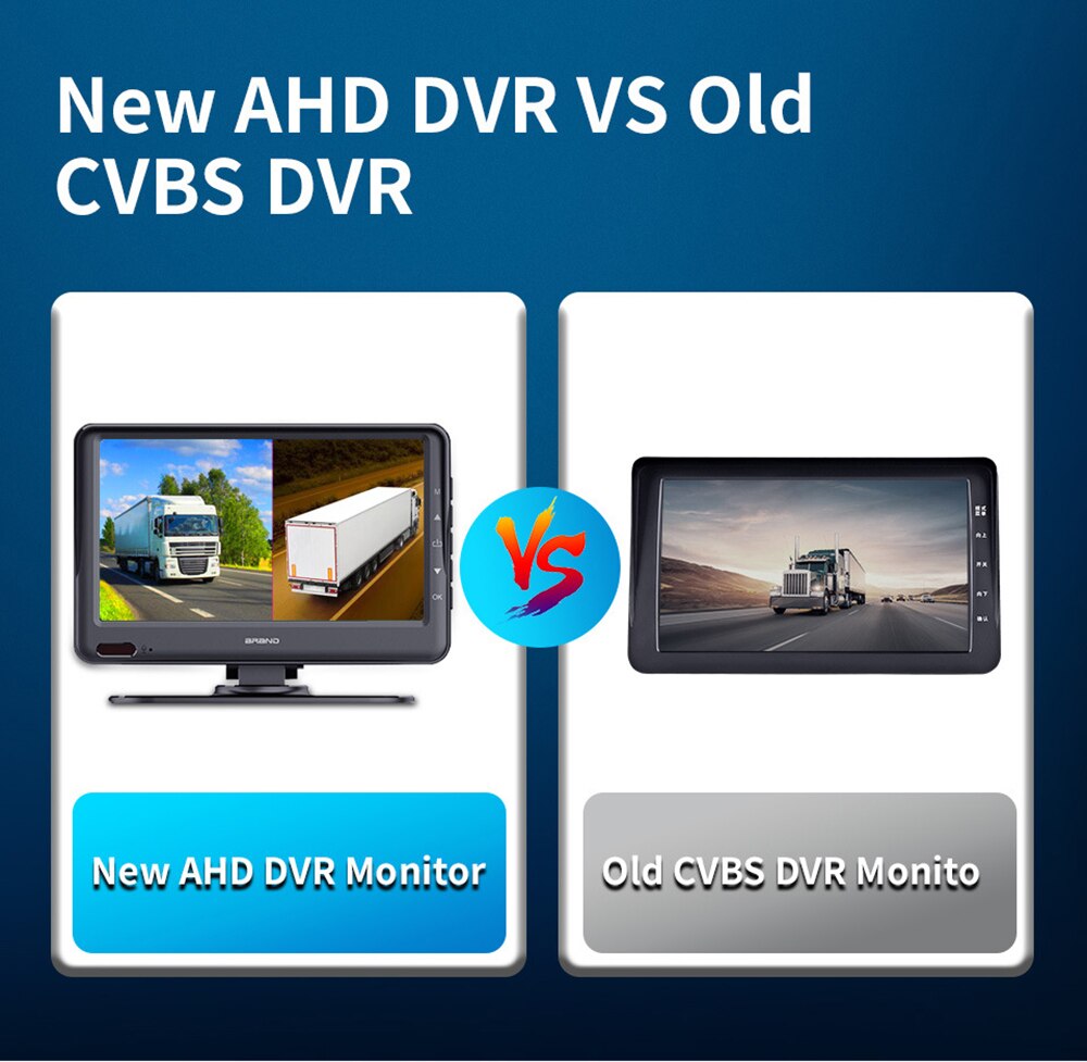 Truck DVR AHD 1080P 7 Inches Monitor 