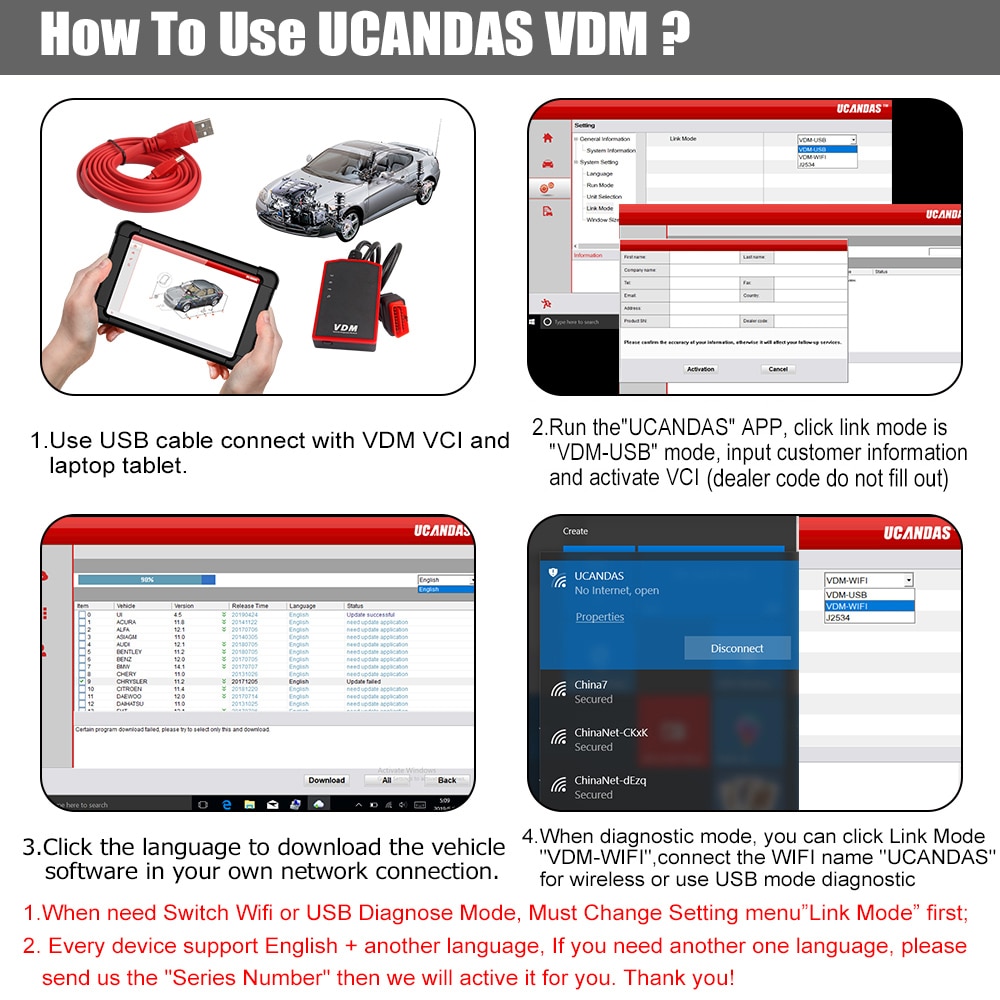 VDM WIFI OBD2 Scanner