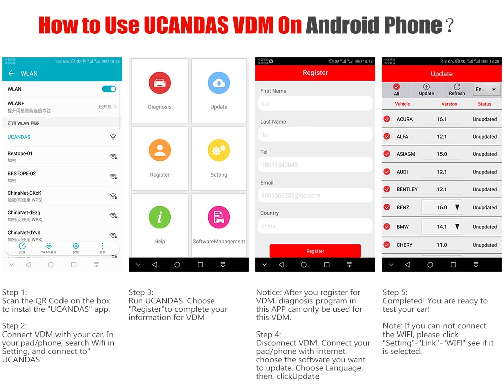 VDM WIFI OBD2 Scanner