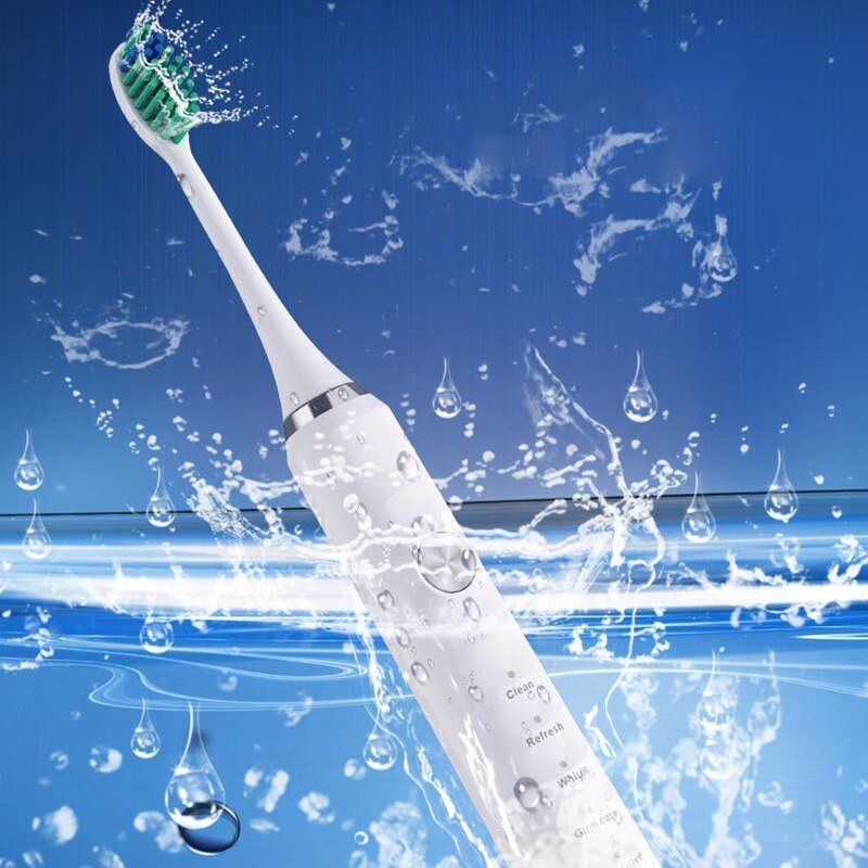 Ultrasonic Sonic Electric Toothbrush USB Rechargeable To