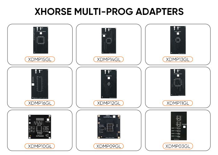 Xhorse Multi Prog Adapters for EEPROM and FLASH 9pcs/set 