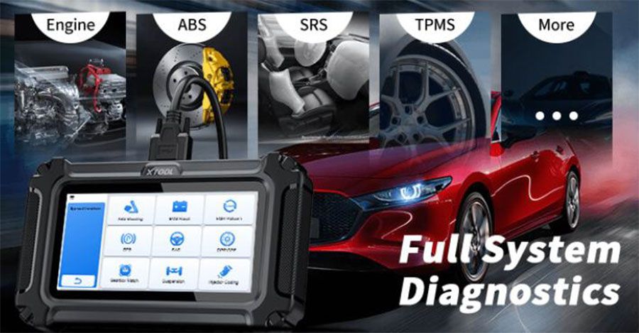 XTOOL D6S Full System Diagnostic Tool with 30 Maintenance Services Free Liftetime Update