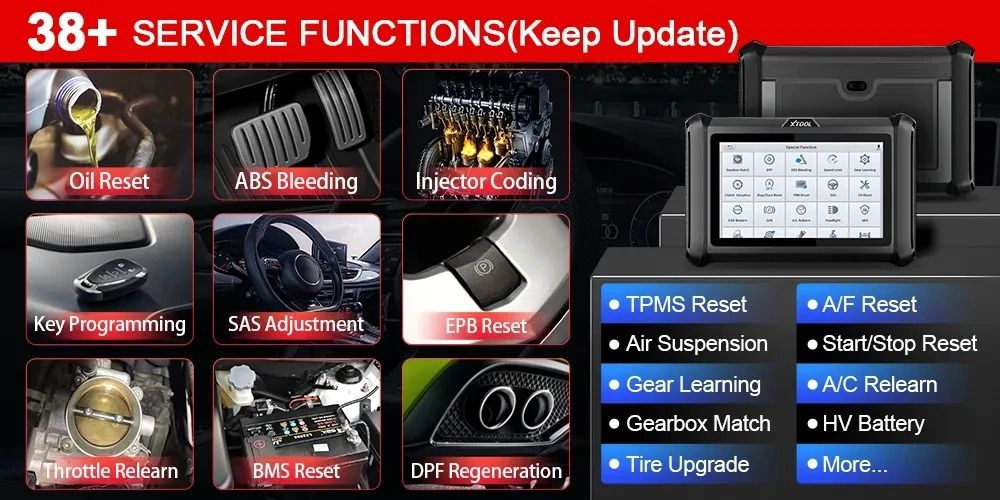 XTOOL D7W D7WIFI Bi-directional All Systems Diagnostic & Key Programmer Support ECU Coding CAN FD & DOIP 40+ Services