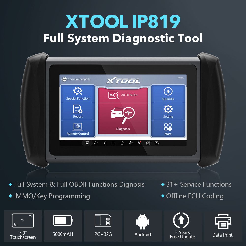 XTOOL InPlus IP819 Automotive Diagnostic Scanner