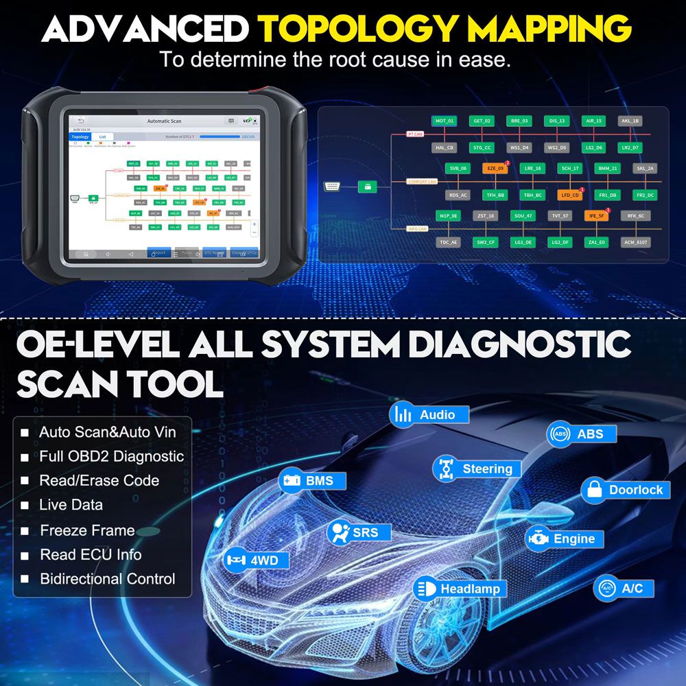 XTOOL X100 MAX 2 with J2534  key programming and diagnostic tool