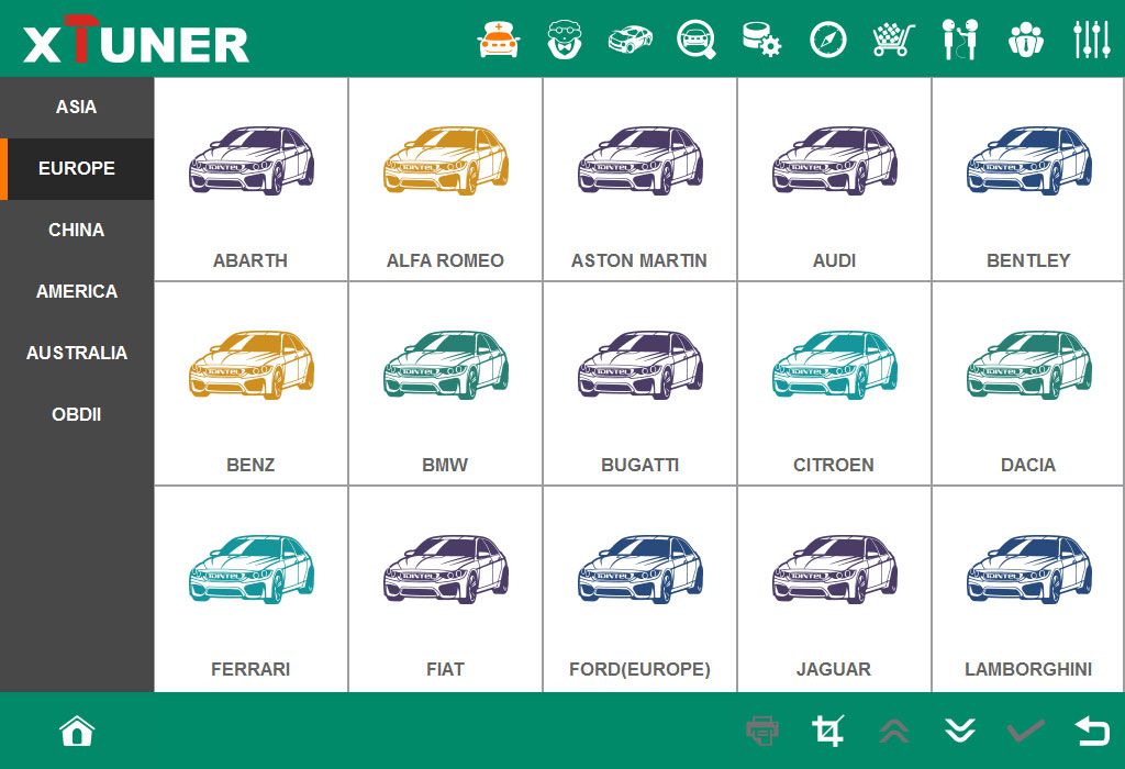 XTUNER E3 Supported EU cars 