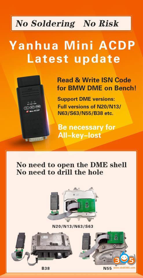 Yanhua DME Integrated Interface Board for Mini ACDP